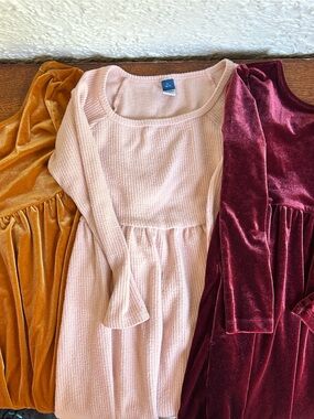 Old Navy Girls Long Sleeve Dress Bundle
